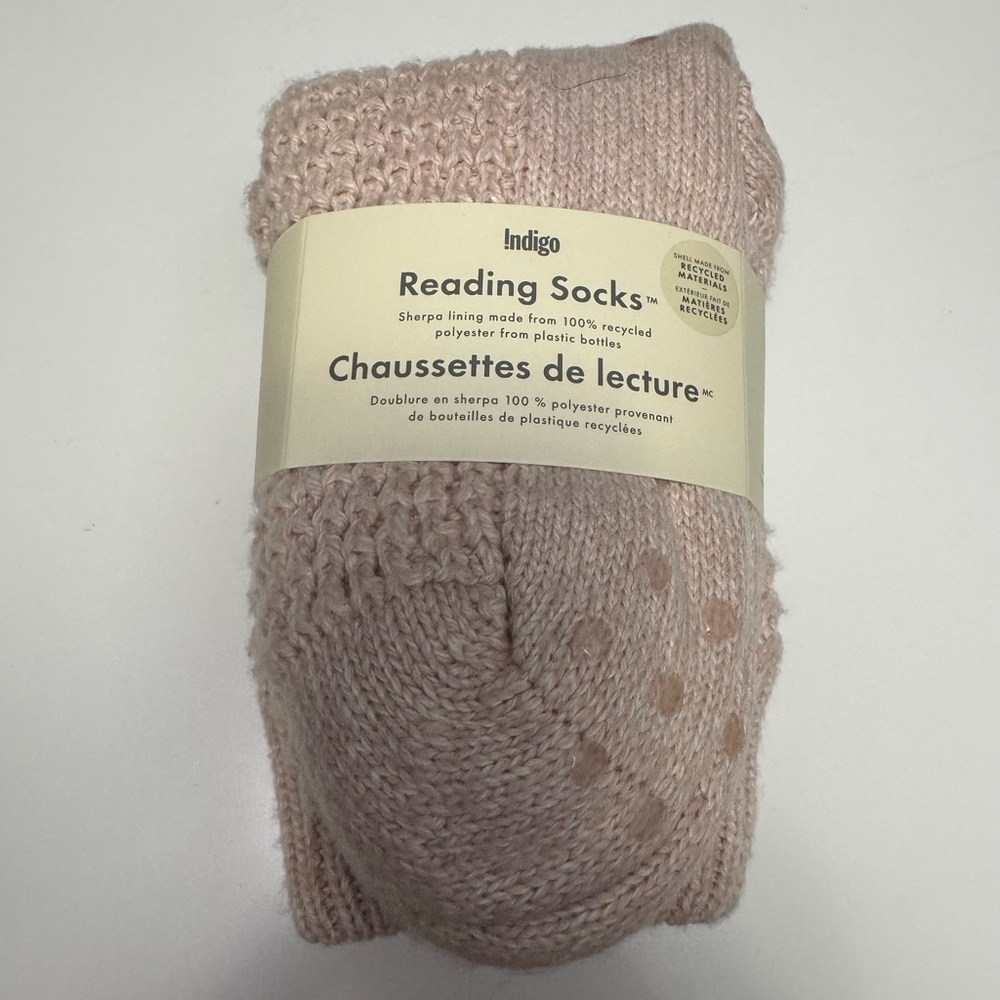 Indigo Cozy Pink Reading Socks